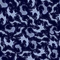 seamless pattern with blue splashes and splashes of water on a dark blue background vector