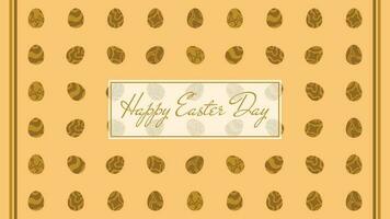 EASTER EGG WITH GOLD PATTERN vector