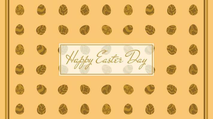 EASTER EGG WITH GOLD PATTERN