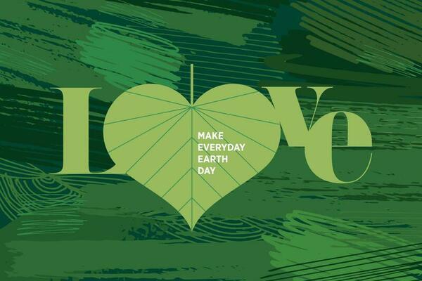 Illustration of nature, ecology. Vector concept for web banner, poster, marketing, social media, background.