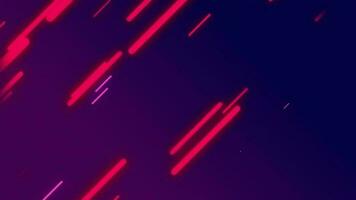 abstrakt 2d animiert Hintergrund mit glühend diagonal Linien fließend über das Bildschirm video