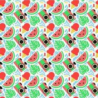 Summer seamless pattern vector