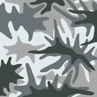 Winter uniform pattern ranger snow camouflage for stealth action vector