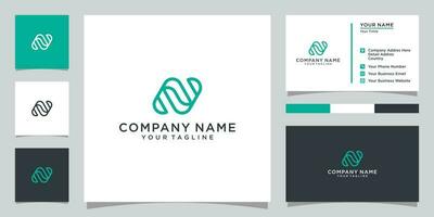 Initial letter N monogram logo design vector. vector