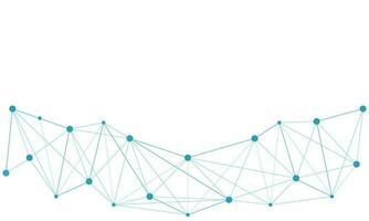 Connecting dots with line for technological theme, internet connection and global network vector