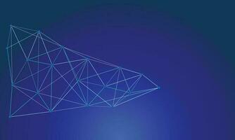 Connecting dots with line for technological theme, internet connection and global network vector