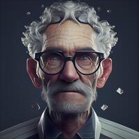 grupo de personas en un multitud. 3d ilustración. 3d cg. alto resolución., ai generativo imagen foto