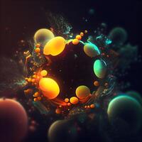 3d rendering of abstract fractal composition for creative design, art and entertainment, Image photo