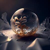 3d illustration of abstract geometric composition,digital artwork for creative graphic design, Image photo