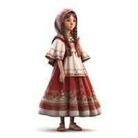 Indian boy in traditional clothes isolated on white background with clipping path., Image photo