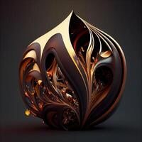 3d illustration of abstract geometric composition,digital artwork for creative graphic design, Image photo