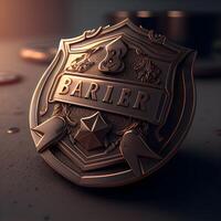 Coat of arms of the Russian Federation. 3D rendering., Image photo