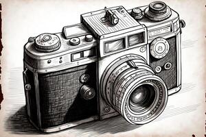 World Photography Day illustration man and woman photographers, camera, August 19th, photo