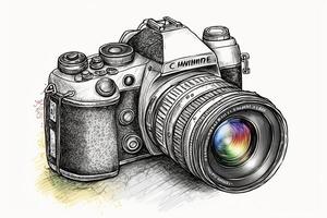 World Photography Day illustration man and woman photographers, camera, August 19th, photo