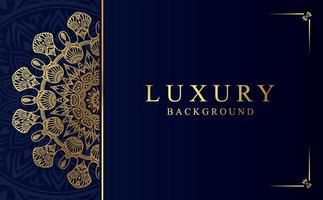 Luxury golden ornamental mandala design background vector