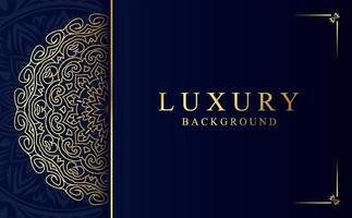 Luxury golden ornamental mandala background. Beautiful arabesque pattern mandala design vector