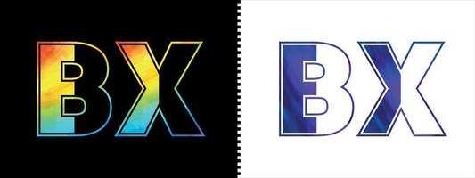 Unique BX letter logo Icon vector template. Premium stylish alphabet logo design for corporate business