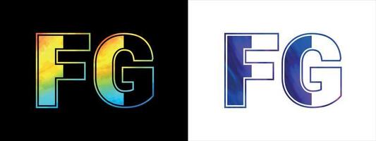 inicial letra fg logo icono vector diseño modelo. prima lujoso logotipo para corporativo negocio identidad