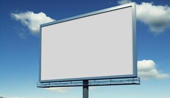 . . Highway road big billboard mock up canvas. Can be used for graphic design or marketing. Photo realistic Graphic Art