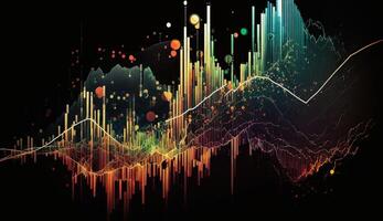 ai generativo. ai generado. fino valores comercio crecimiento gráfico diagrama Estadísticas. lata ser usado para Finanzas dinero análisis ingresos márketing o economía estrategia. gráfico Arte foto