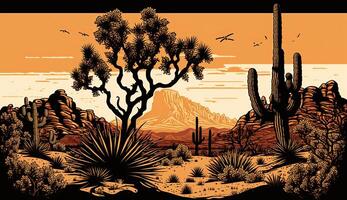 . . Mountain desert texas landscape. Wild west western adventure explore inspirational vibe. Graphic Art photo