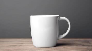 ai generado. ai generativo. blanco negro modelo jarra taza burlarse de arriba. lata ser usado para gráfico diseño o marketing. gráfico foto Arte