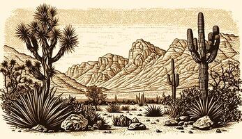 . . Mountain desert texas landscape. Wild west western adventure explore inspirational vibe. Graphic Art photo