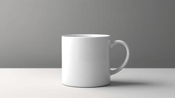 . . White black template mug cup mock up. Can be used for graphic design or marketing. Graphic Photo Art