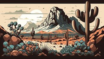 . . Mountain desert texas landscape. Wild west western adventure explore inspirational vibe. Graphic Art photo