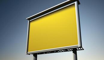 . . Highway road big billboard mock up canvas. Can be used for graphic design or marketing. Photo realistic Graphic Art