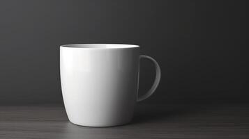 . . White black template mug cup mock up. Can be used for graphic design or marketing. Graphic Photo Art