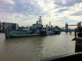 A view of the River Thames near Tower Bridge photo