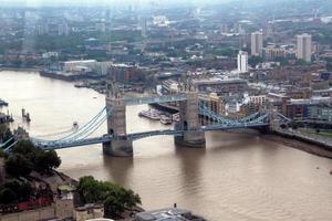An aerial view of London photo
