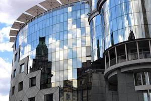 Modern office Building with Reflective Facade photo