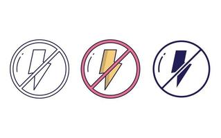 Flash Off vector icon
