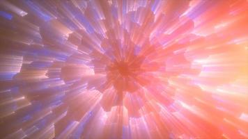 astratto viola energia magico luminosa raggiante spirale turbine tunnel sfondo, 4k video, 60 fps video