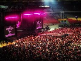 Jacarta, Indonesia en marzo 2023. el atmósfera de de blackpink concierto en Jacarta, nacido en rosado mundo excursión foto