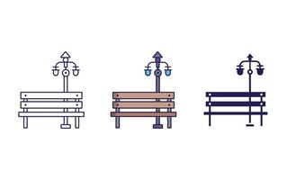 bench vector icon