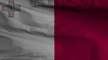 Malte drapeau boucle Contexte 4k video