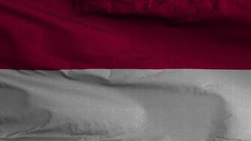 Indonesien Flagge Schleife Hintergrund 4k video