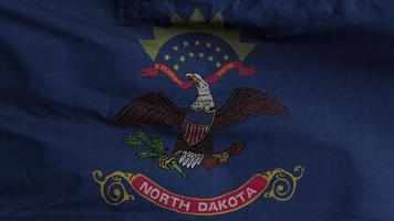 norte Dakota estado bandera lazo antecedentes 4k video