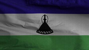 Lesotho drapeau boucle Contexte 4k video