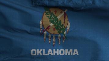 Oklahoma estado bandera lazo antecedentes 4k video