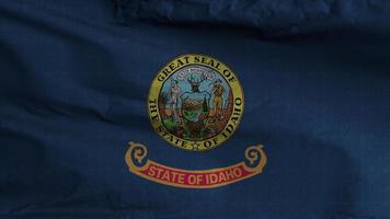 Idaho estado bandera lazo antecedentes 4k video
