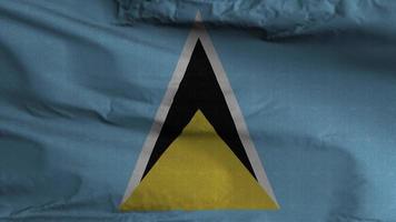 Saint Lucia Flag Loop Background 4K video
