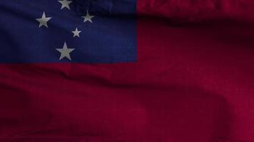 Samoa bandera lazo antecedentes 4k video