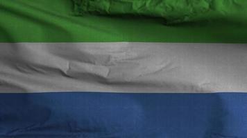 Sierra leone Flagge Schleife Hintergrund 4k video