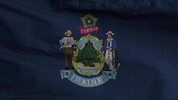 Maine estado bandera lazo antecedentes 4k video