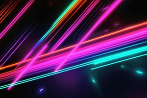 Spectacular neon light background created with technology. photo