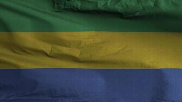 Gabon drapeau boucle Contexte 4k video